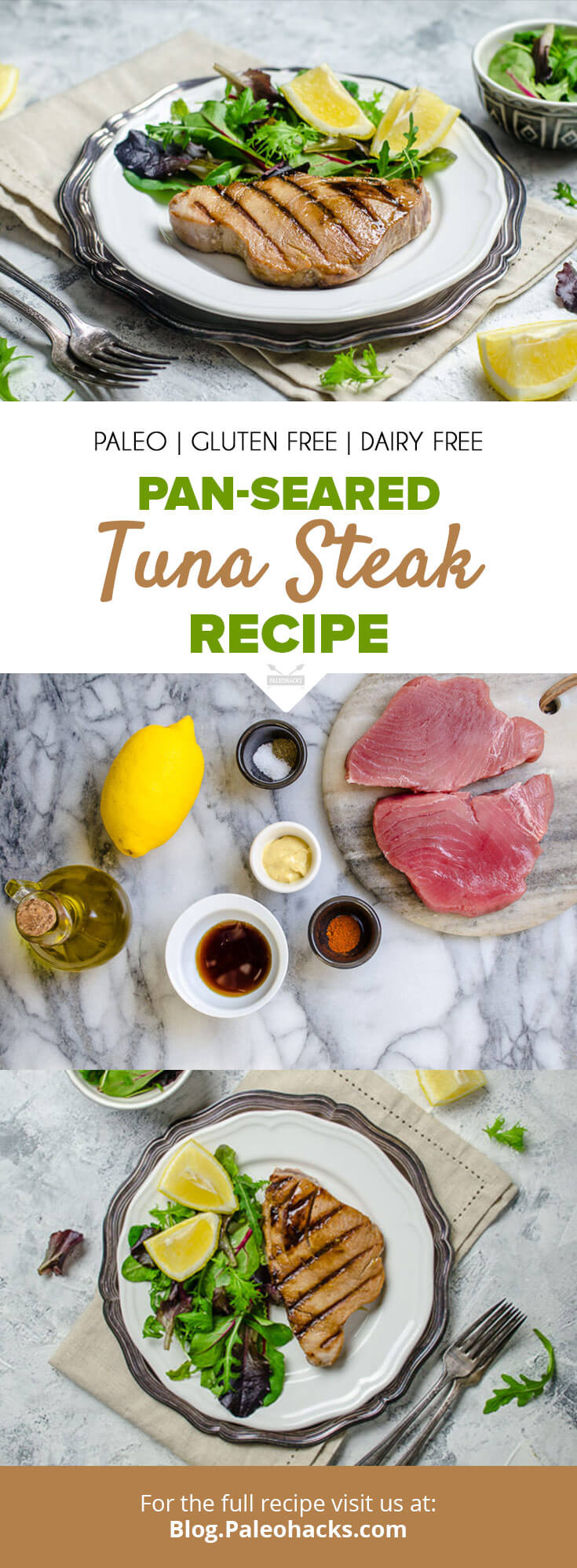 Add Thin Slices of These Rare Tuna Steaks for a Protein-Packed Salad!