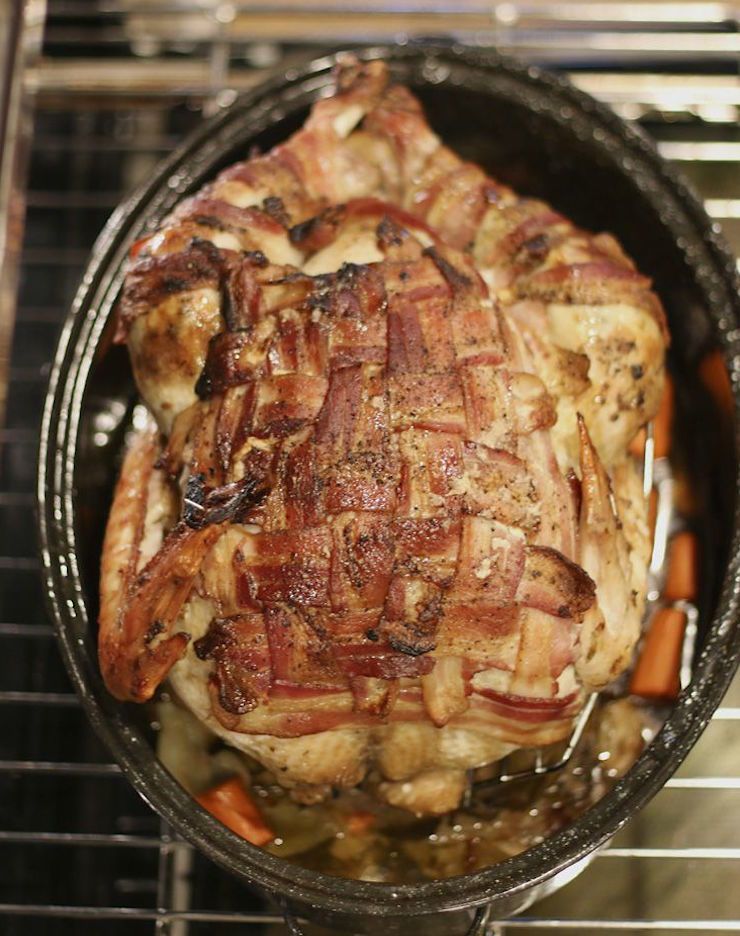 Thanksgiving Bacon-Wrapped Turkey Recipe