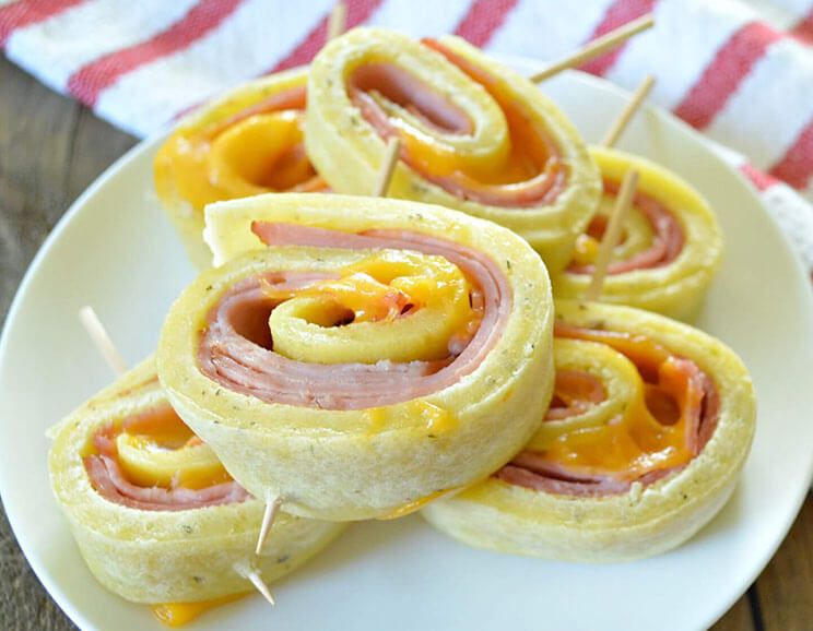 ham and cheese pinwheel
