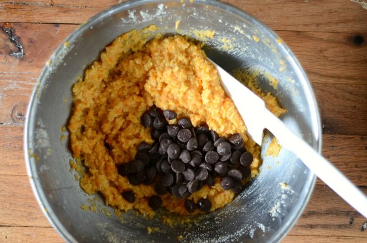 sweet potato blondie ingredients in a mixing bowl