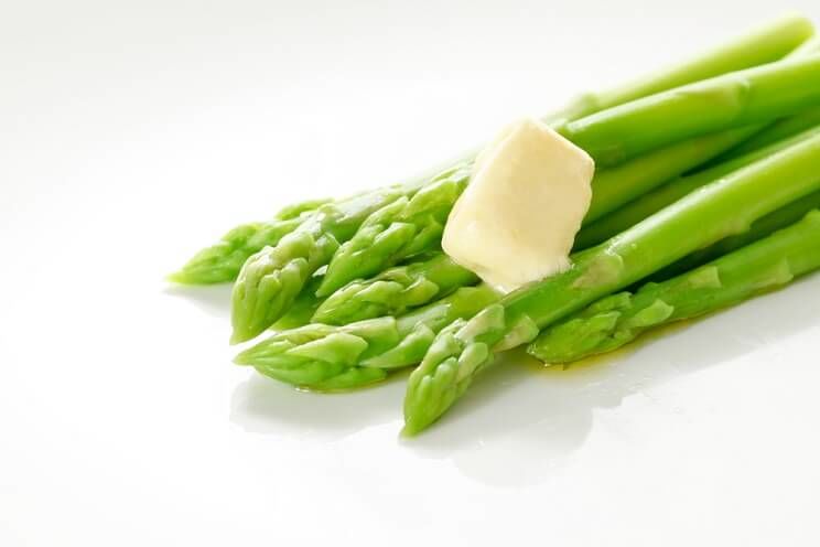 butter with asparagus