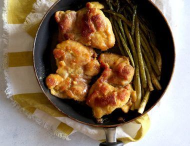 One-Pan Honey Turmeric Chicken with Asparagus