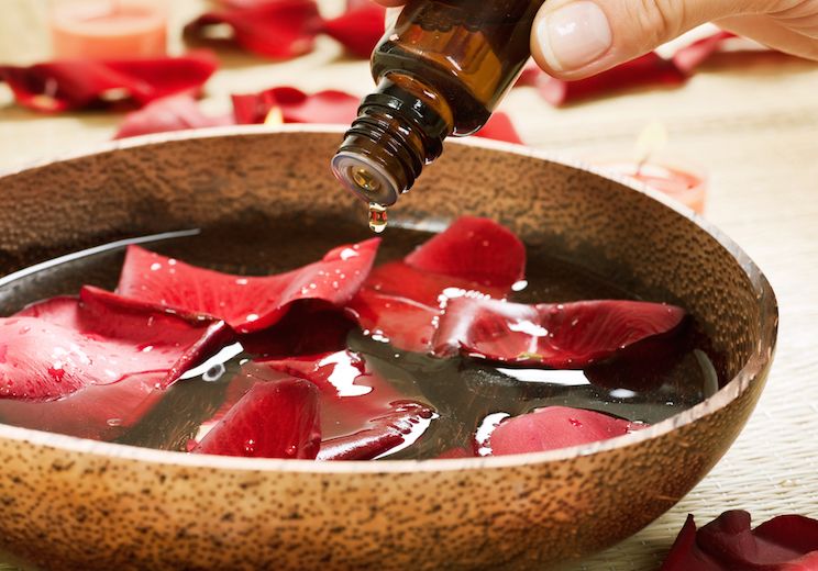 Rose Oil Detox Bath