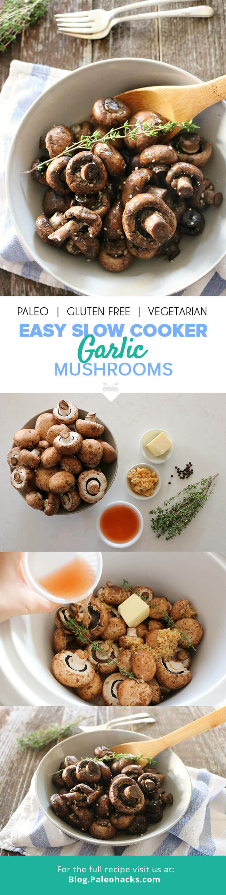 garlic mushrooms pin