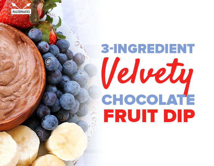 chocolate fruit dip title card