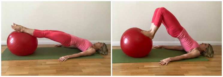Exercise Ball Hamstring Curls