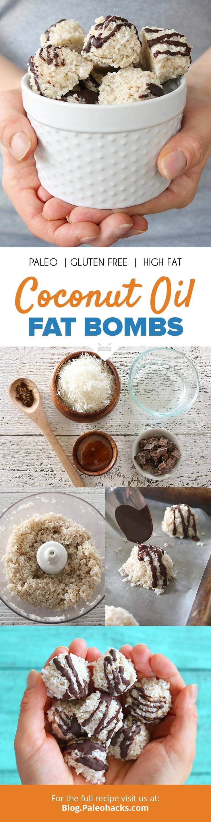 coconut oil fat bombs pin