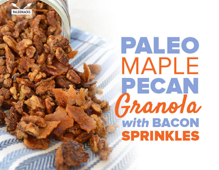 maple pecan granola title card