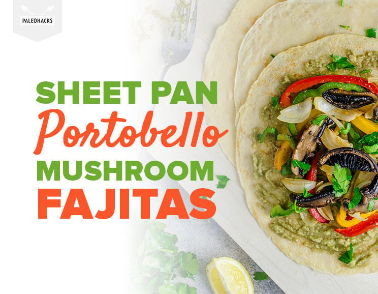 mushroom fajitas title card