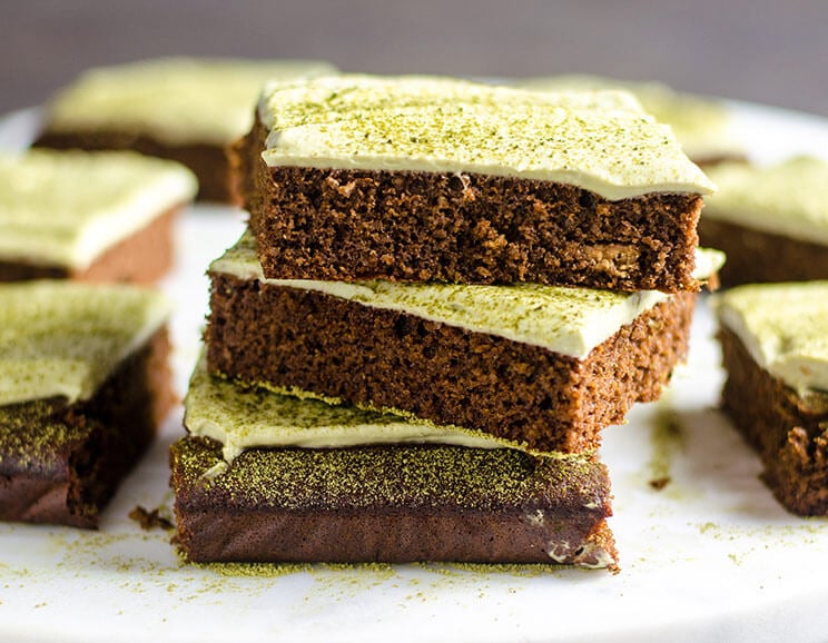 matcha brownies featured image