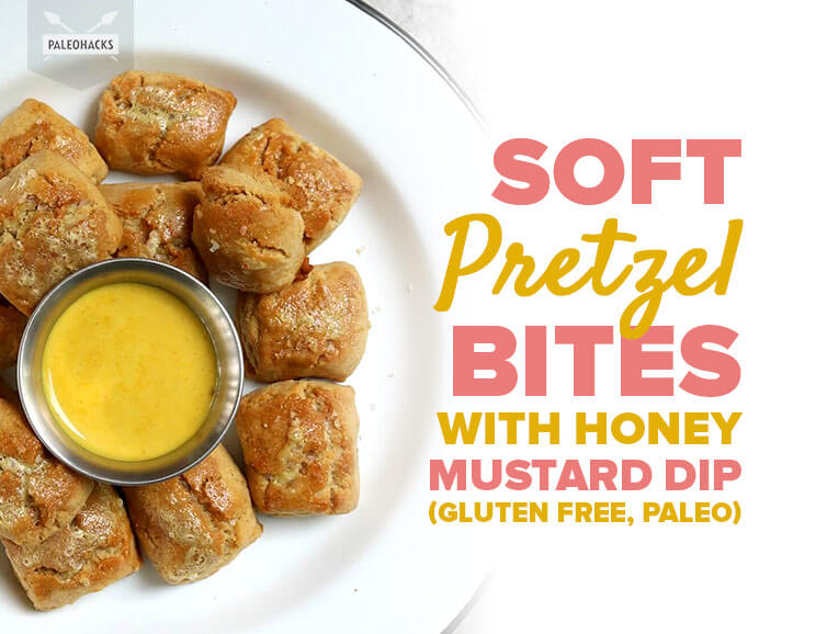 Soft Pretzel Bites with Honey Mustard Dip (Gluten Free, Paleo) 5