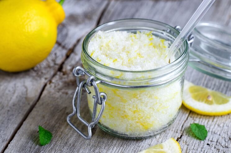 exfoliating body scrub lemon