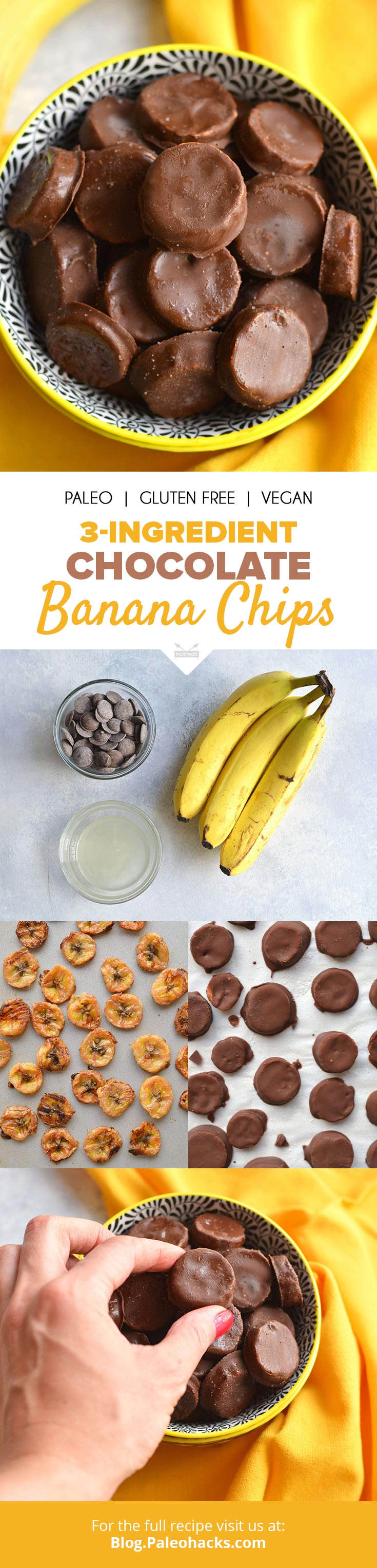 Enjoy your chocolate covered banana chips as a healthy snack any time of day or take them to your favorite outing to share with your friends!