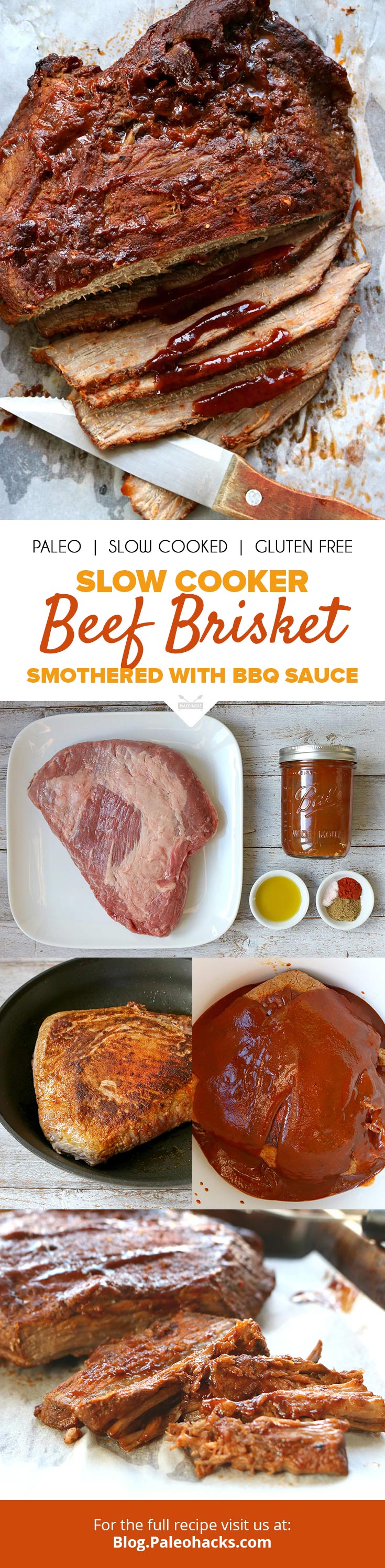 Enjoy barbecue flavor year round with this juicy slow cooker beef brisket smothered in BBQ sauce.