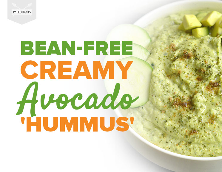 Avocado gets blended with zucchini, tahini, and zesty lemon for an uber creamy, bean-free hummus.