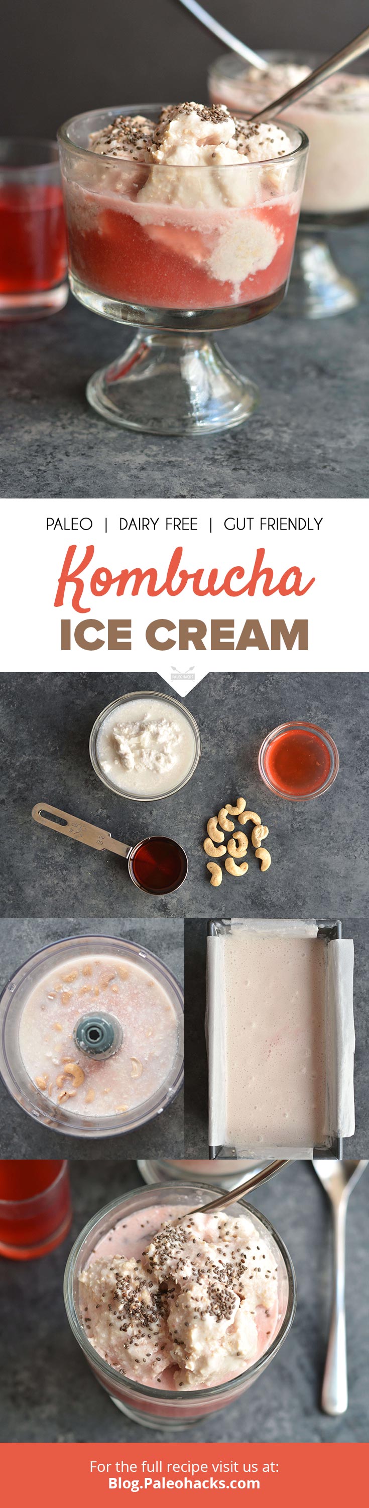 If you love ice cream but your stomach doesn’t, then this dairy-free, gut-healing Kombucha Ice Cream is for you.