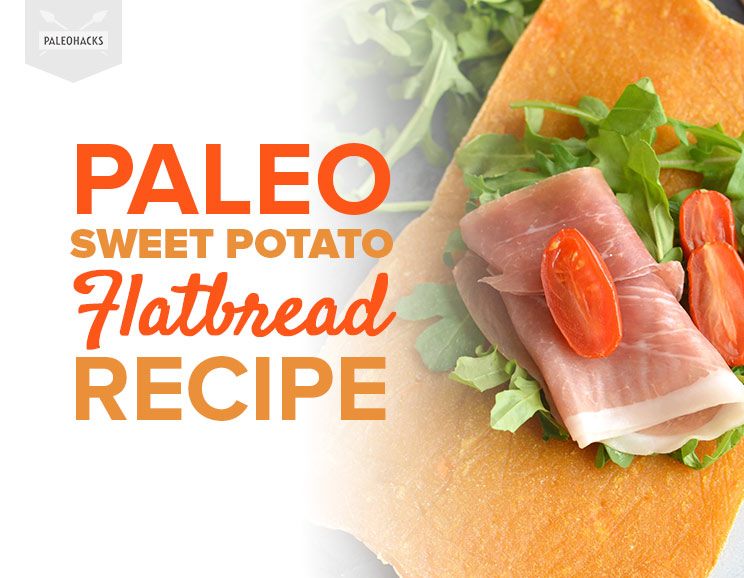 This 4-ingredient sweet potato flatbread is nut-free, dairy-free, and gluten-free for an allergy-friendly recipe. Roll it up, dip it into hummus or pile it high with your favorite pizza toppings!