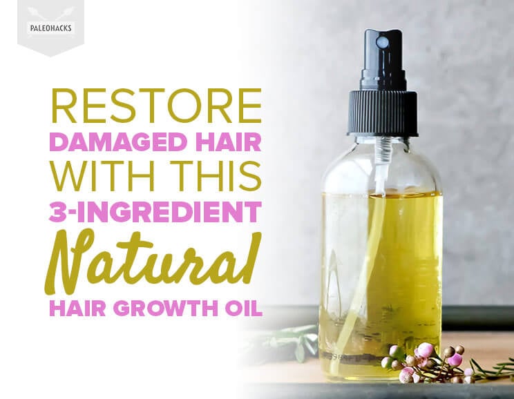 3-Ingredient Natural Hair Growth Oil For Longer Healthier Hair