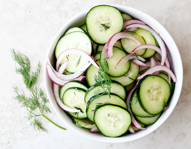 The Best + Easiest Cucumber Salad Recipe