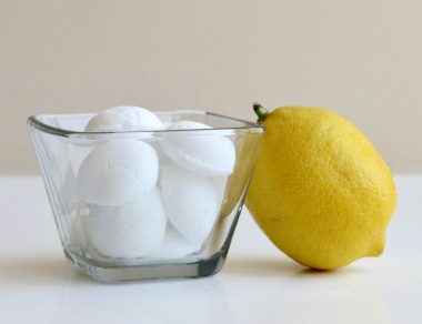 Give your dishwasher a lemon-scented boost with these toxin-free Dishwasher Bombs. It's the natural way to get the stink out.