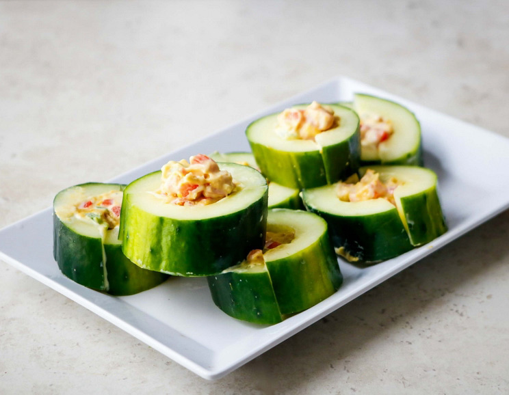 Stuffed Keto Cucumber Bites Recipe