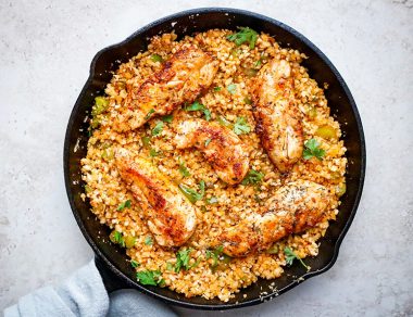 Cooking a healthy, wholesome dinner just got easier with this One-Pan Cajun Chicken and Cauliflower Rice recipe.