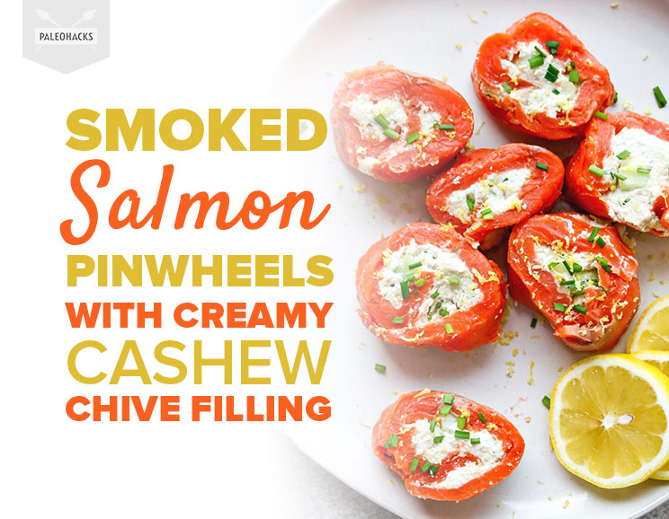 Packed with omega-3 fatty acids, these smoked salmon pinwheels make the perfect dairy-free appetizer or light snack.