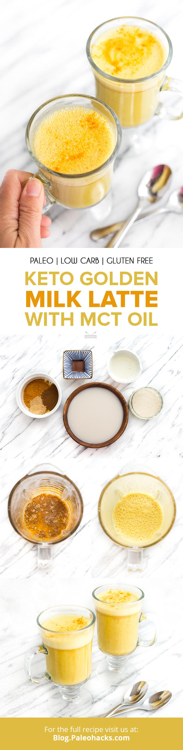 Skip the caffeine and whip up this keto golden milk latte with MCT oil to jumpstart your mornings. This frothy delight is just what we need to start our day!