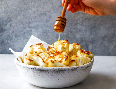 Combine garlic and honey with roasted cauliflower for a sweet and savory five-ingredient recipe. What can't cauliflower do?