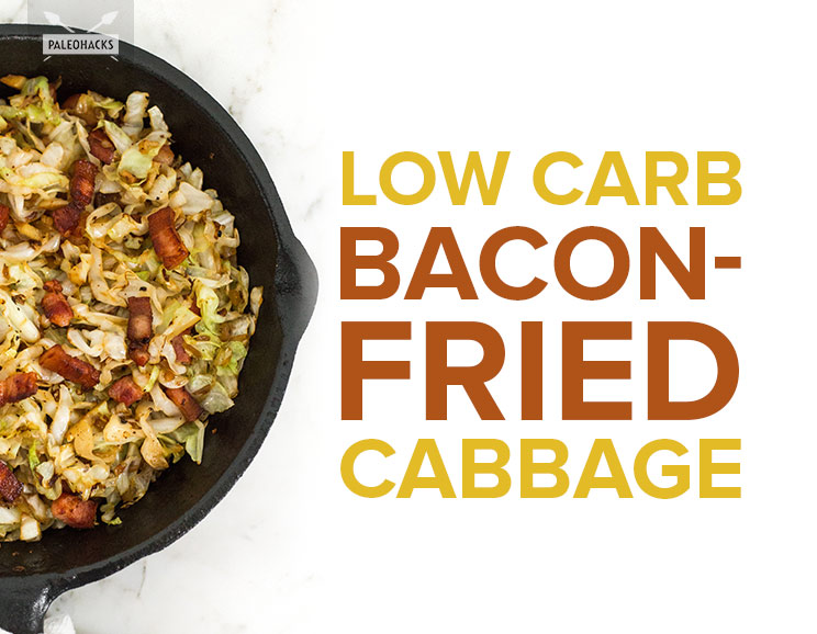 Fry up some cabbage with thick-cut bacon pieces for a low-carb dish that works as a side or as a main - either way, you’re going to want more.