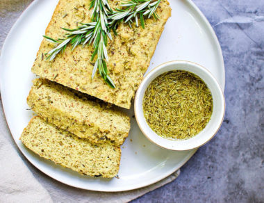Serve this warm rosemary garlic bread with a herbed dipping sauce for an unbelievable gluten-free appetizer.