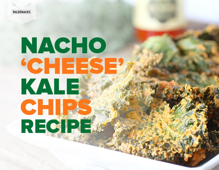 Are you ready for this? That’s right, nacho cheese! Today we’re sharing a can’t-miss paleo Nacho 'Cheese' Kale Chips Recipe….but without the cheese!