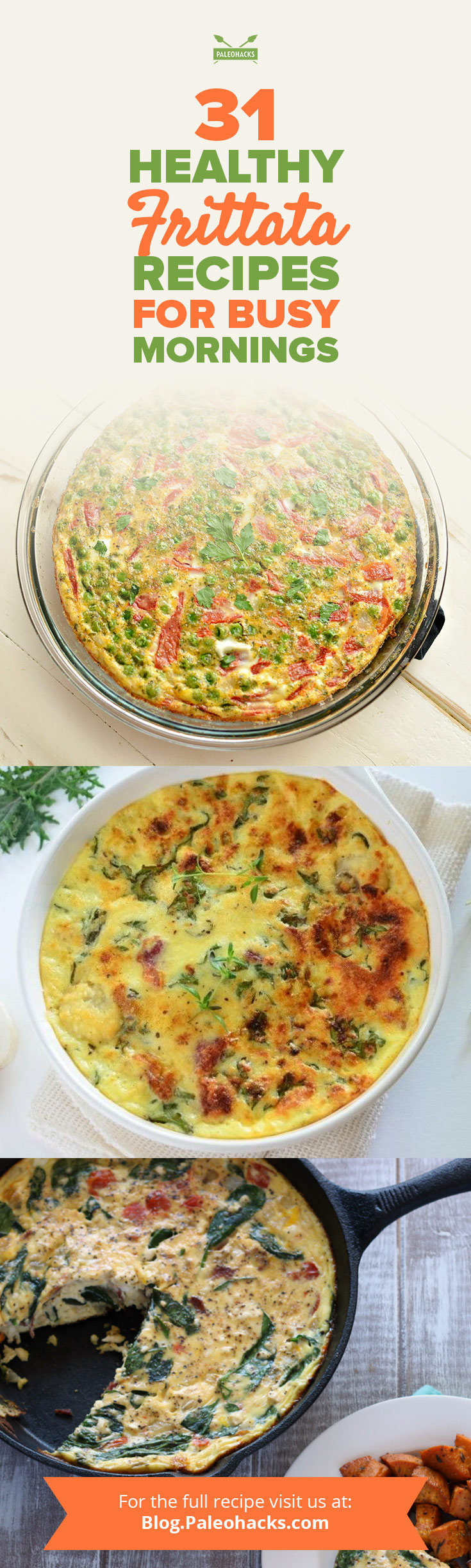 Need a quick breakfast for busy weekdays? Cook up these fun and creative frittata recipes on Sunday and enjoy them the rest of the week.